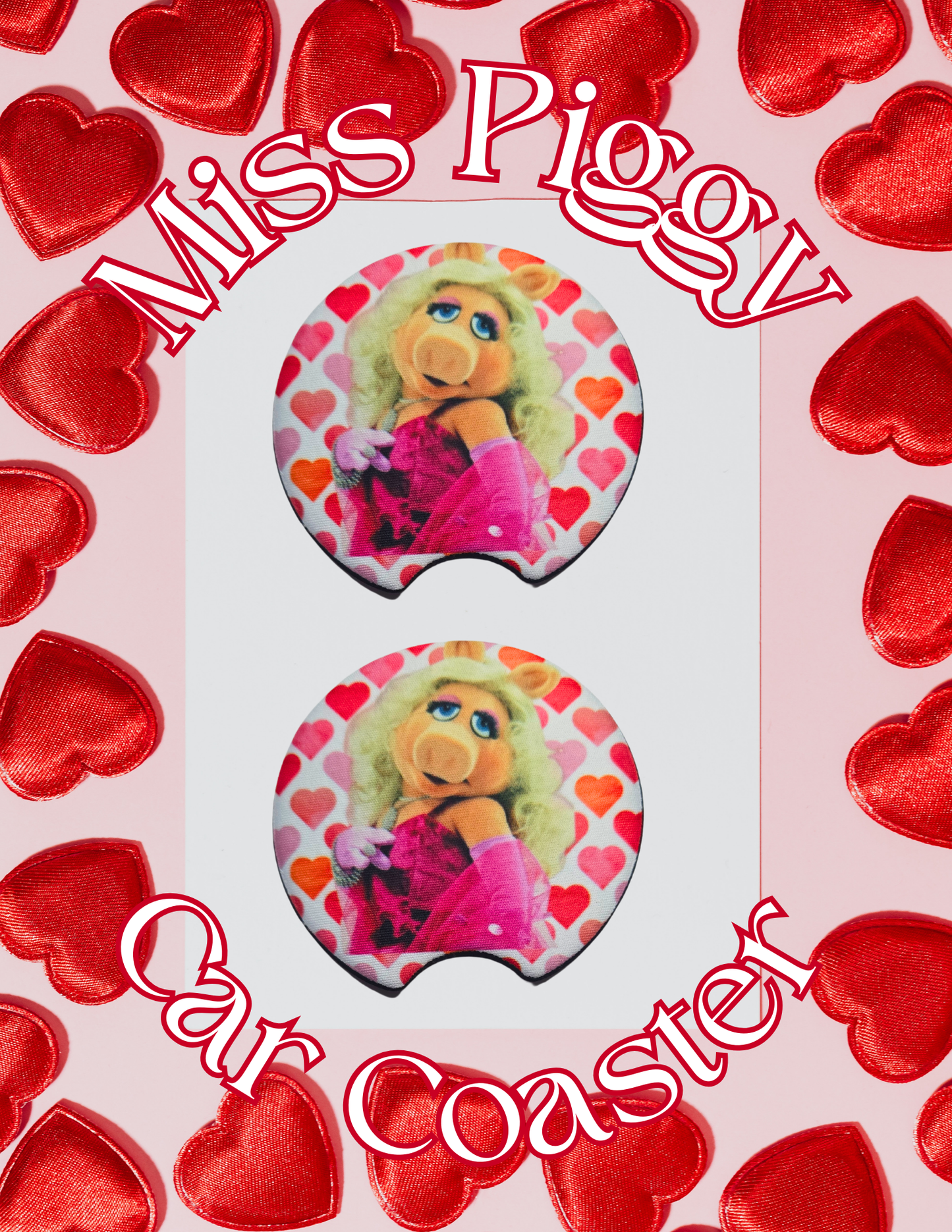 Miss Piggy Car Coaster