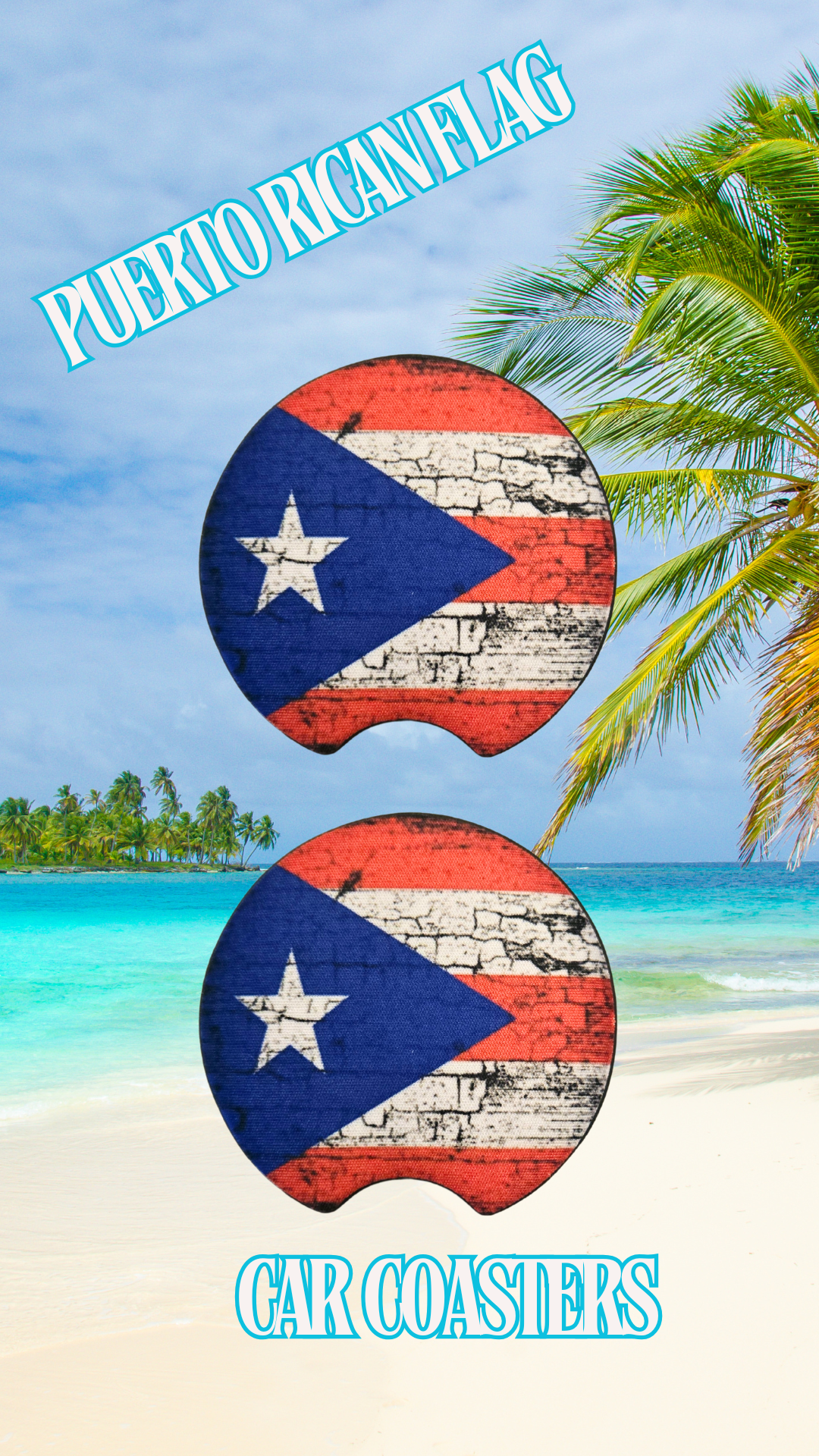 Puerto Rican Car Coaster