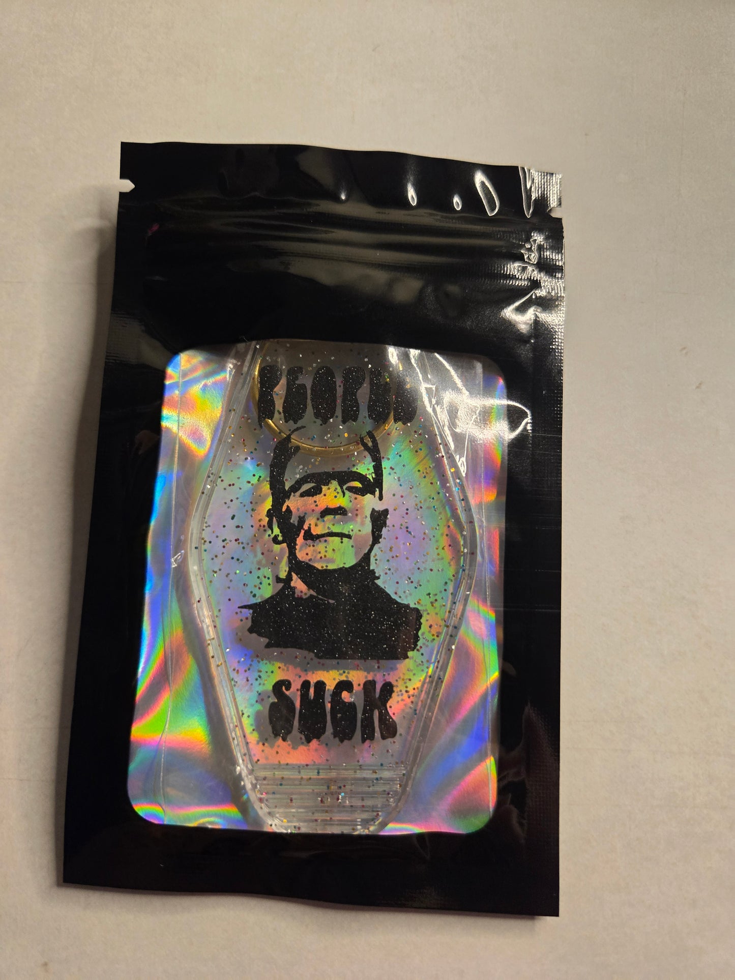 Frankenstein People suck Keychain